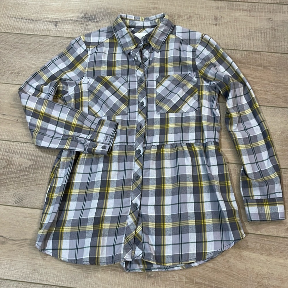 Braeve flannel peplum top from Evereve